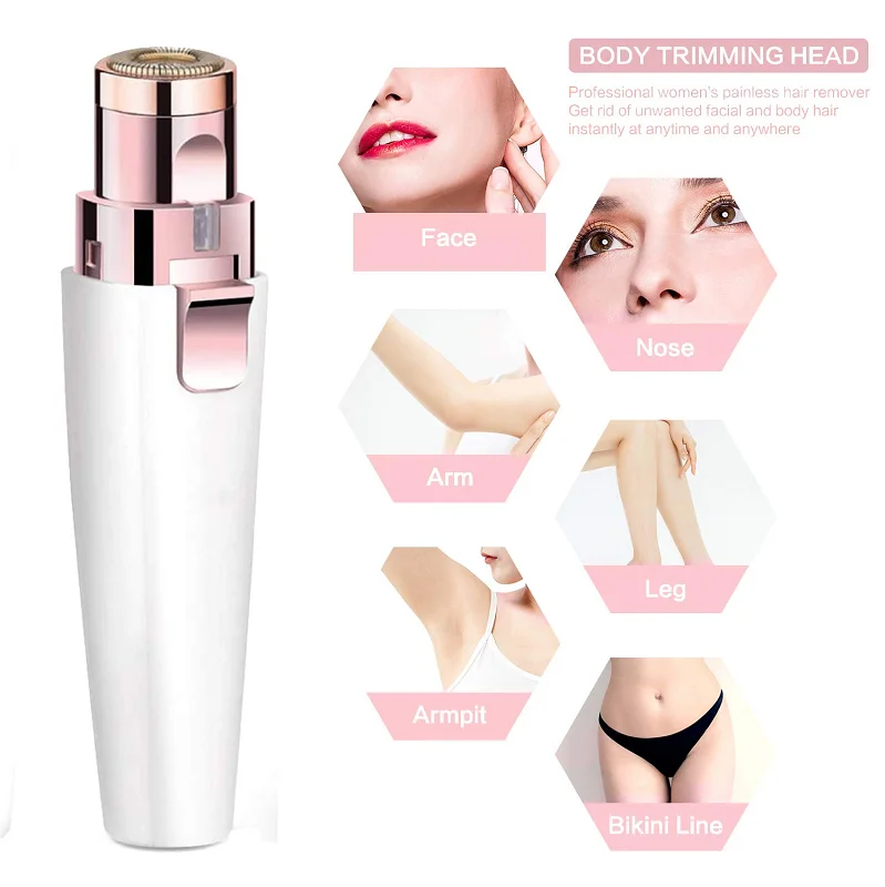USB rechargeable eyebrow trimmer razor trimmer eyebrow sweat nose hair epilator