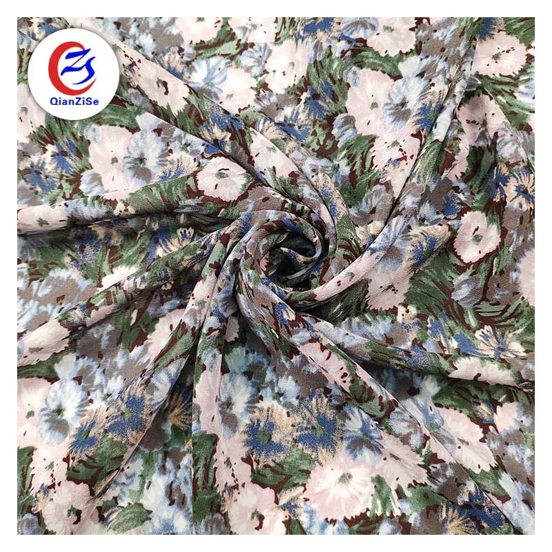 Рулон атласной цветочной ткани для модной одежды, китайский поставщик