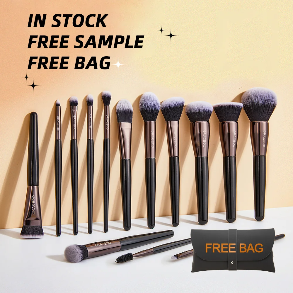 New Private Label Brown Brush 15Pcs Pinceaux Brochash De Maquillage Professionnel Makeup Tool Set
