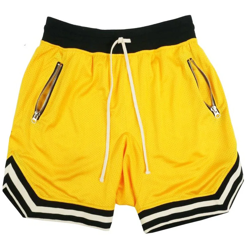 hot sale solid loose mesh quick dry sport short pants for men fitness plus size casual shorts men