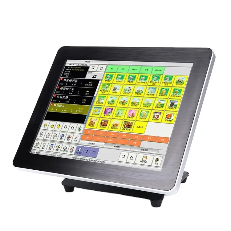 15inch Desktop Touch Screen Pos Terminal Cash Register Machine Windows 10 All In One Billing Pos Pc Systems