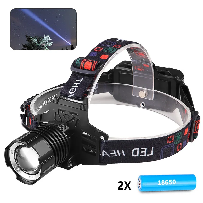 New Style High Power Rechargeable Headlamp Waterproof Hunting Led Headlamp Flashlight