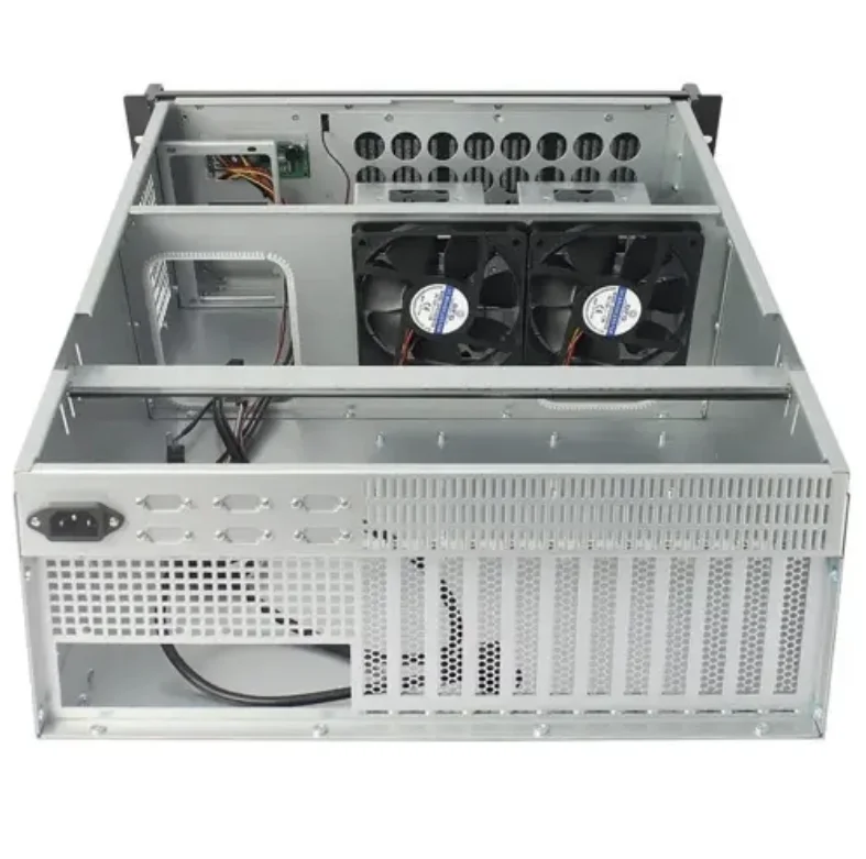 Popular 12GPU atx/eatx/eeb 4U server case led server chassis with display workstation for monitoring
