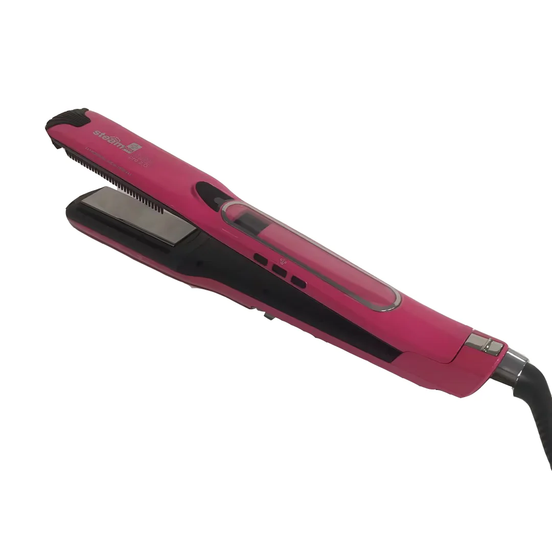 Popular Professional LED Water Vapor Steam Pod 230 Temperature PTC Styler Steampod Hair Straightener