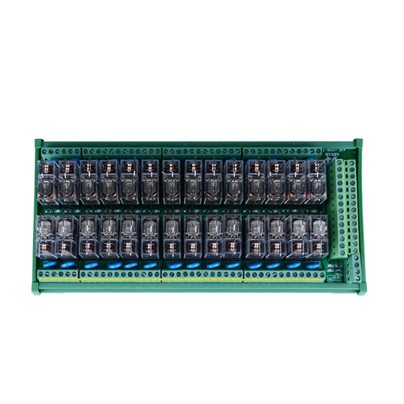 28 Channel 1 SPDT DIN Rail Mount G2R-1-E DC/AC with fuse Interface Relay Module Input 24V