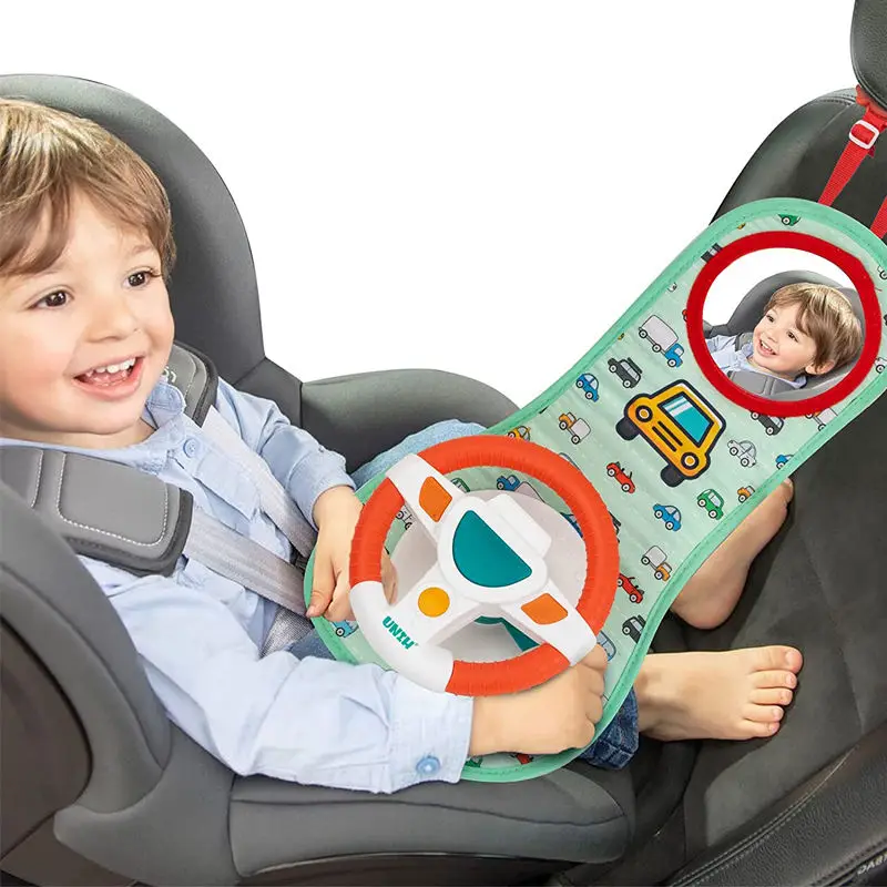 Electronic Driving Game Baby Steering Wheel Toy Baby Toys Game Baby Play Gym Mat Kids Steering Wheel Toy For Car Seat