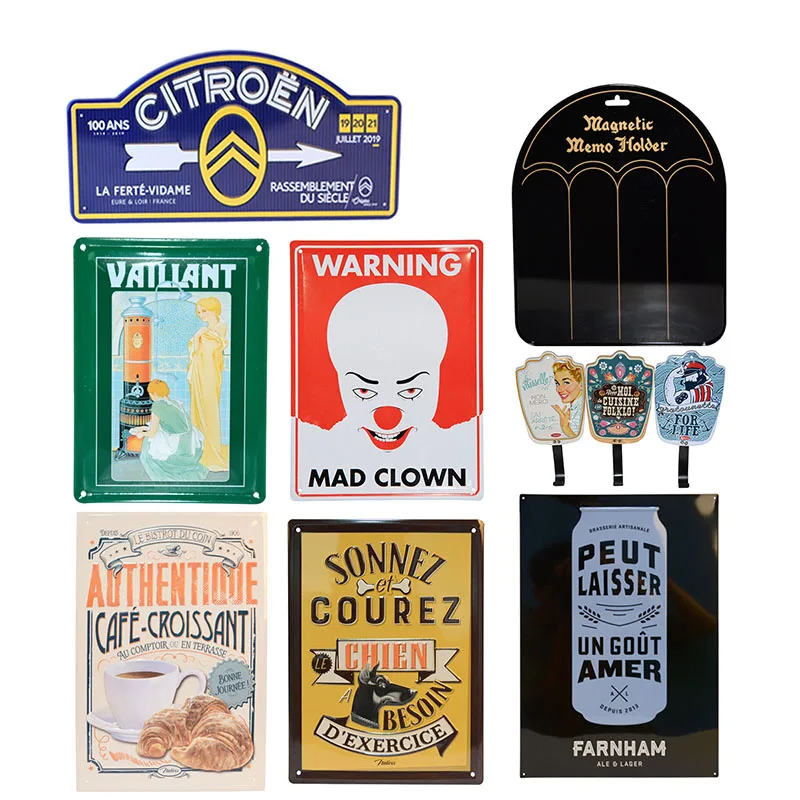 Nice-can custom made old style vintage advertising Retro tin sign beer bar 3d metal coffee sign