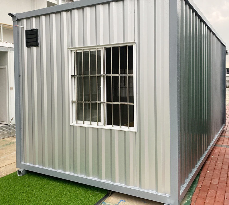 Sandwich panel fireproof container house with canopy