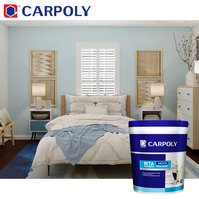CARPOLY Stain Repellent Elastic Acrylic Emulsion Interior Wall Paint for Decoration