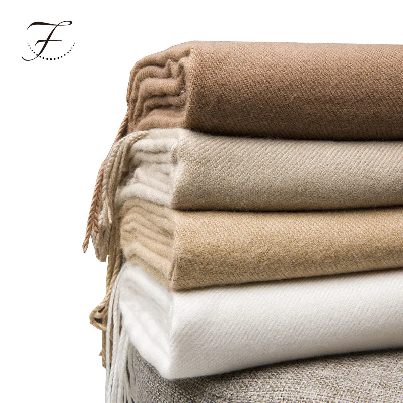 FIONA Custom Wholesale Cashmere Scarf Soft Hand Feel Scarves For Women And Men
