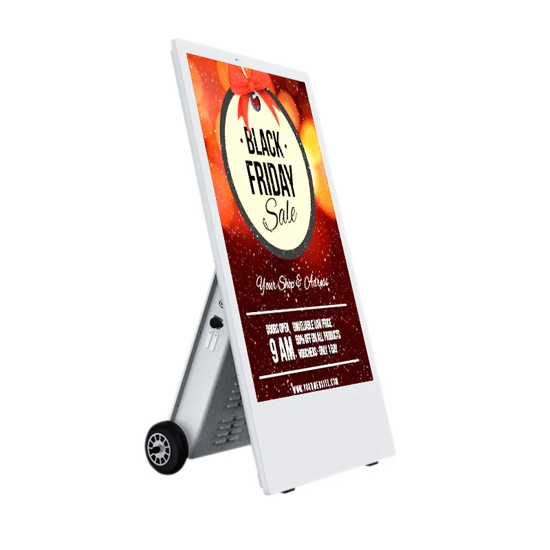 Retail 43 inch portable 43' lcd touch kiosk android lcd digital signage media outdoor advertising player