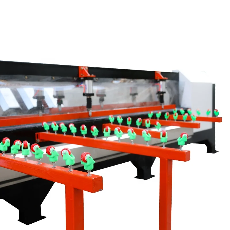 Hoyun stone chamfering machine large format tile slab joint45 mitre chamfer machine cutting and grinding stone machine