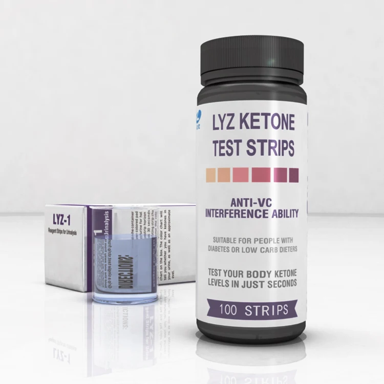 
LYZ hot sale high quality& low price bottle label sticker ketosis test urinalysis diagnostic strips 