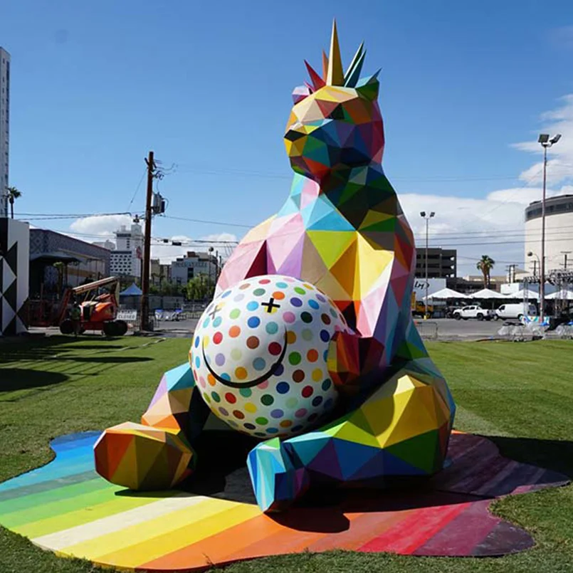 Fiberglass Statue Sweet Decorative Ice Cream Props Custom Window Display Fiberglass Statue