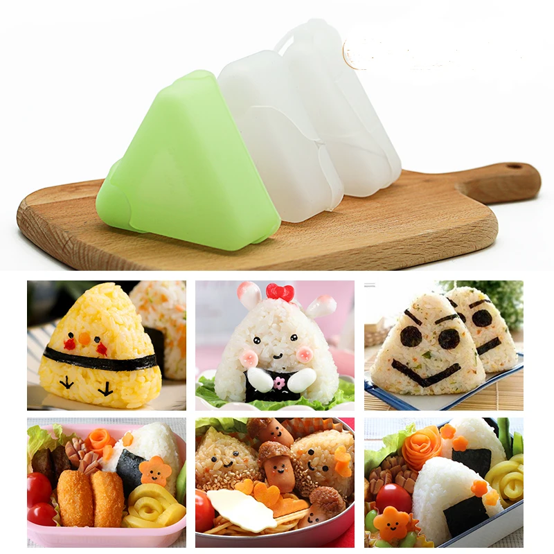Triangle Sushi Mold Onigiri Rice Ball Bento Kitchen Tool Nori Rice Ball Mold
