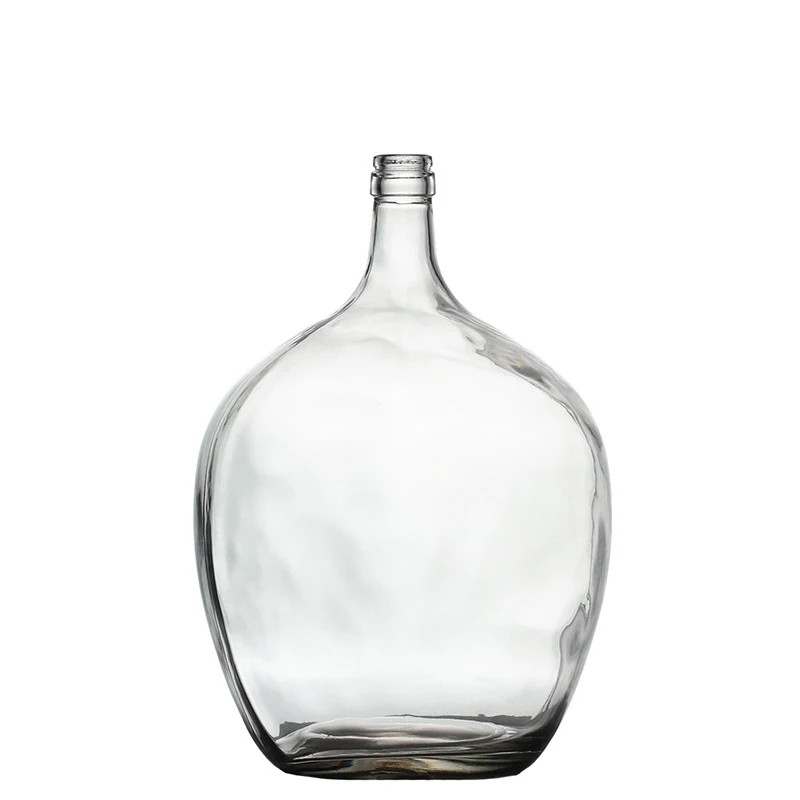 Clear Glass Vase Hand Transparent Glass Vases for Decor Large Bubble Vintage Floor Vase Clear for Branches Faux