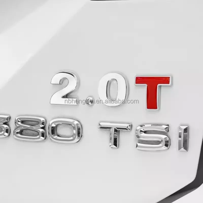 Wholesale Custom Adhesive 3d Abs Chrome Car Number Letters Embolem For Make Car Plate License