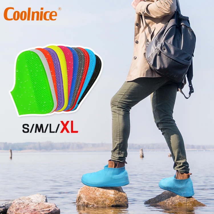 Amazon top sell silicone rain shoes cover water resistant rain waterproof shoes for rain season