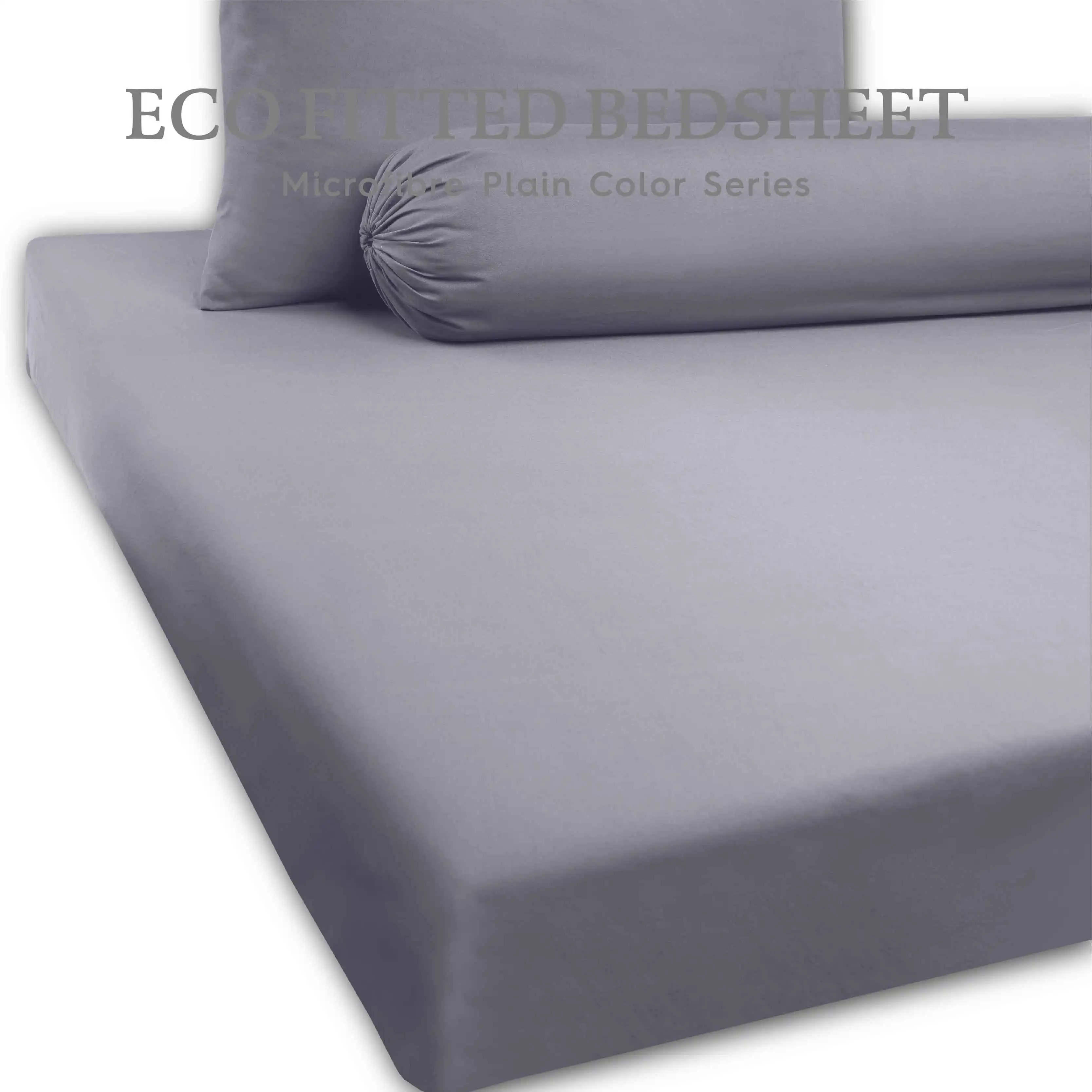 Luxury Hotel Bedsheet Microfiber fabric Plain color simple Fitted Bedsheet Deep Pocket Bedsheet