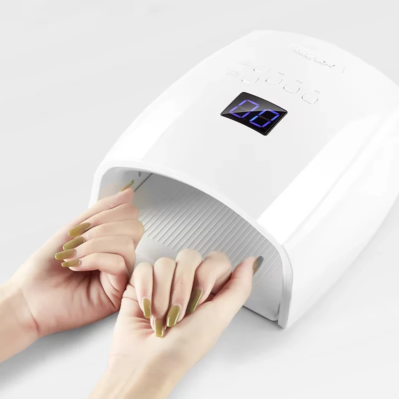 WW522 New Strong 66 Watts Uv Private Portable Rechargeable Single Finger Drying Gel Battery Operated Pro Cordless Led Nail Lamp