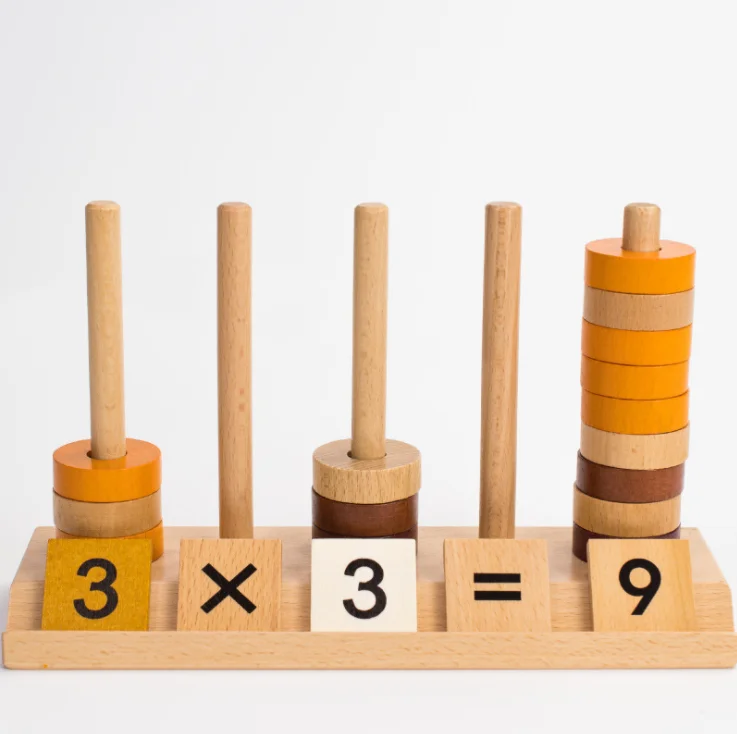 Детский пазл для раннего развития математический деревянный пазл