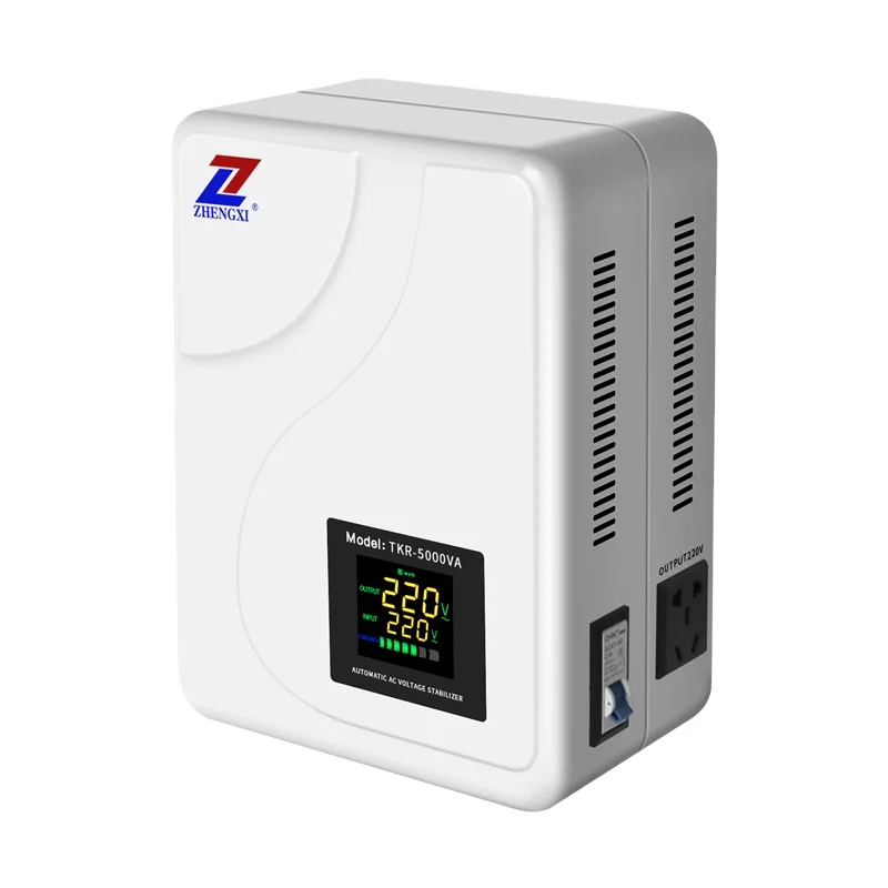 China Supplier TKR-5000VA Single Phase AVR 220V AC Electronic Regulator Voltage Stabilizer