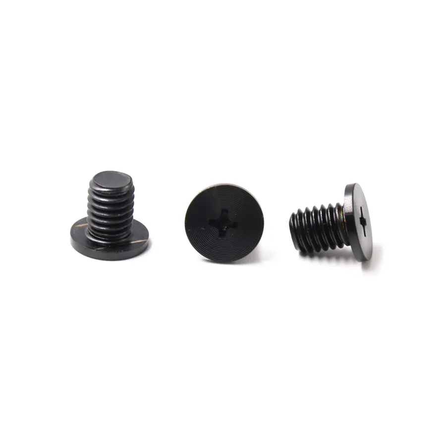 Satin brushed bolt Stainless steel flat head machine thread black CD pattern screw