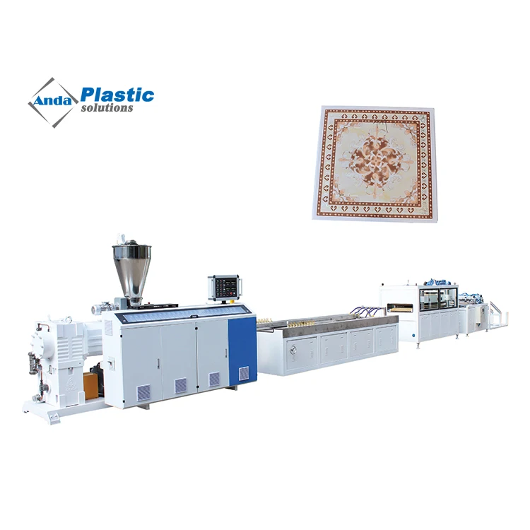 603*603 China PVC Wall Panel Sheet Ceiling Board making Machine/pvc extruder/plastic machine