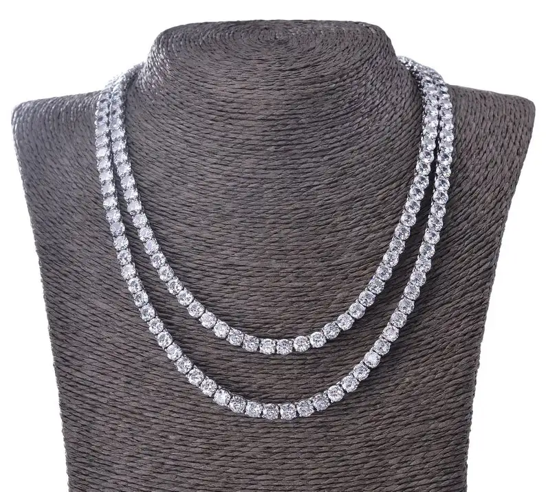
8MM Ready to Ship Hip Hop Tennis Choker Chain Iced Out Jewelry VVS Diamond Tennis Chain MOISSANITE Tennis Necklace 