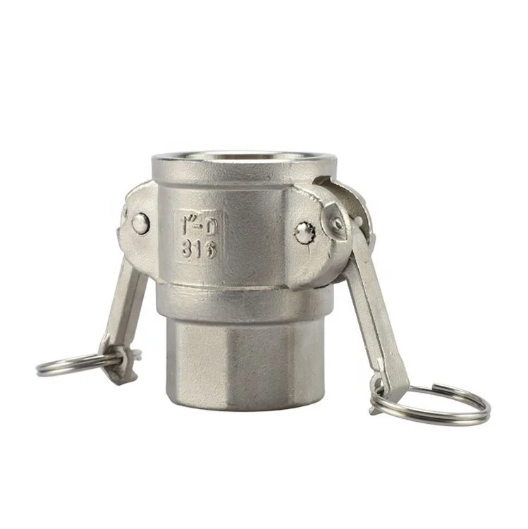 
camlock fitting type D female coupler x female NPT stainless steel 304 