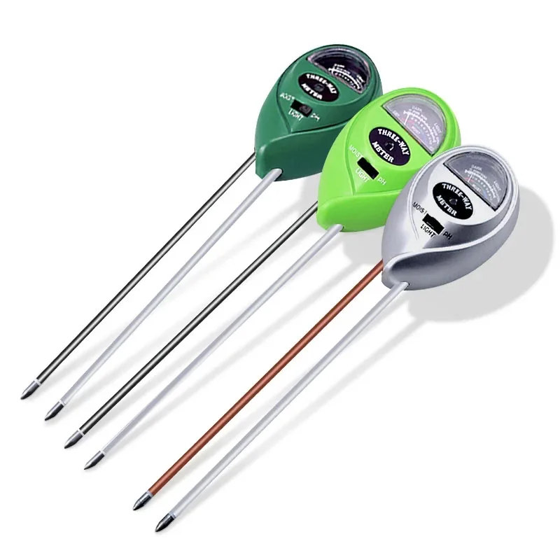 3 in 1 ph meter soil medidor de ph for testing soil / flowers / lawns / vegetables