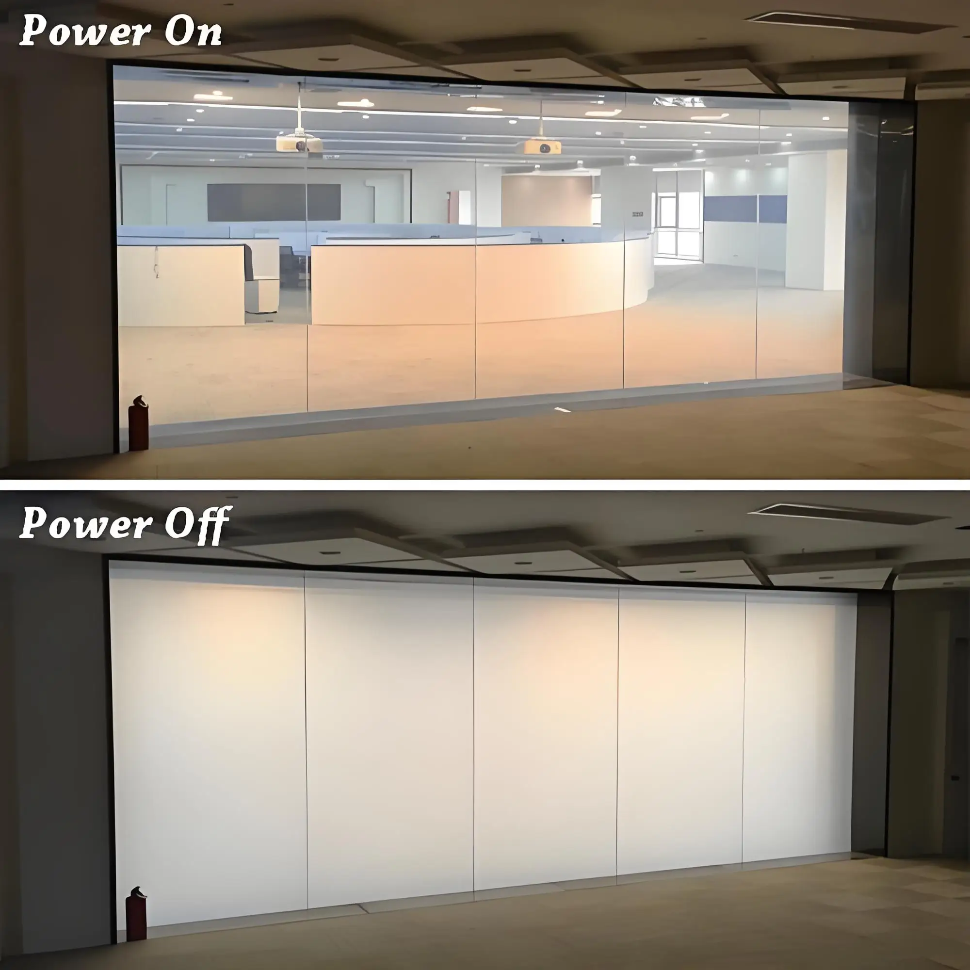 A4 Size PDLC Smart Film Intelligent Glass Electrically Switchable Modern Decorative Opaque for Outdoor/Apartment Remote Control