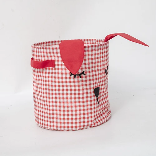 Wholesale Rabbit Ear Seersucker Easter Baskets Easter Bunny Bags Easter Egg Hunt Basket For Kids