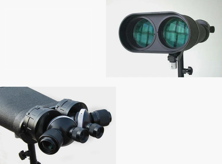 Outpost binoculars W25-40*100 binoculars factory direct sale wooden stand with leather tripod mirror Telescope