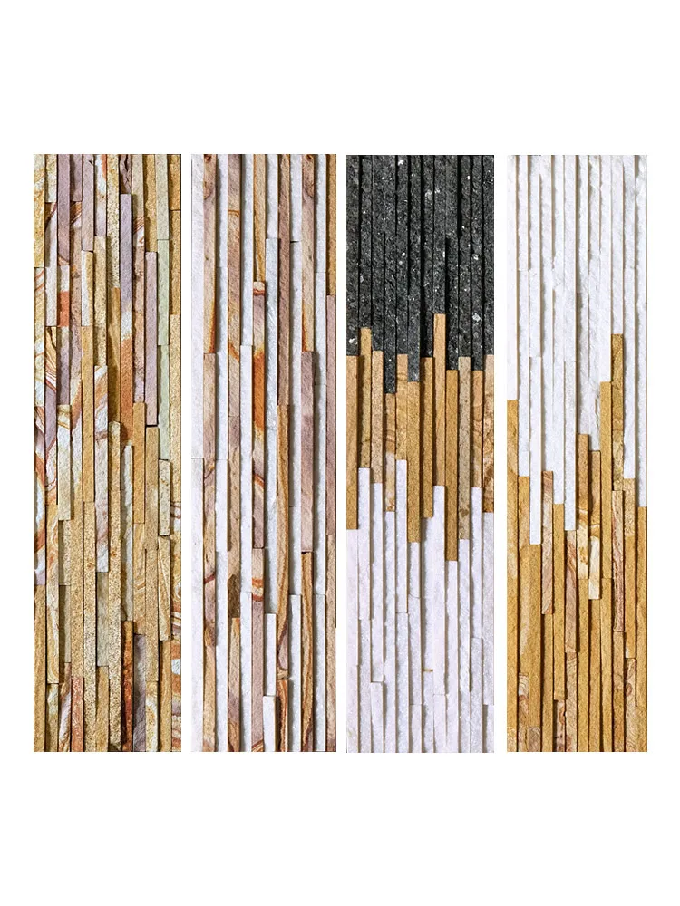 Quality natural Quartzite Culture colored sand stone exterior wall tiles cladding Stone