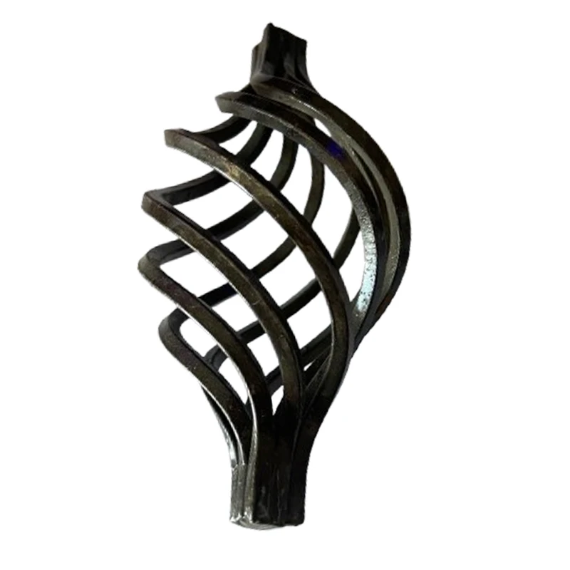 steel decorations accessories iron decoration Q235 steel rod wrought iron Handmade Baskets Iron Twist 4 Rod Baskets