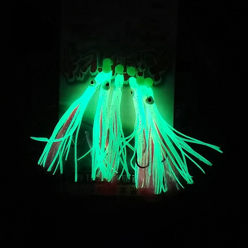 Entice Victory Slim Octopus Skirt pesca sabiki wholesale rig sabiki bait rigs with T Type anti entanglement