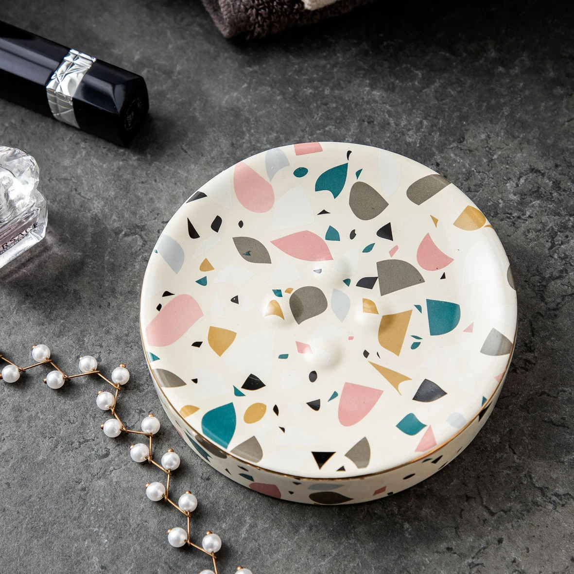 4 piece bathroom accessory set Tumbler Straw Set Bathroom Bathroom Accessories Set