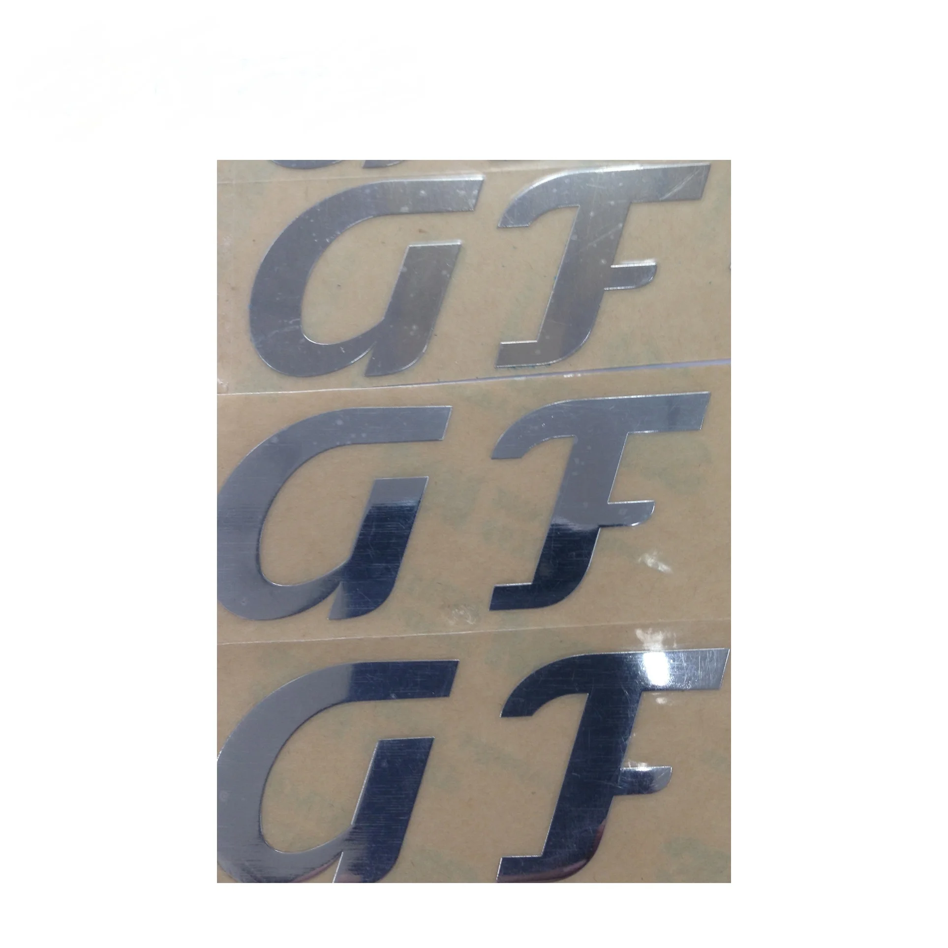 Hot sale customized gold silver color metal metal logo sticker/ label sticker for glasses