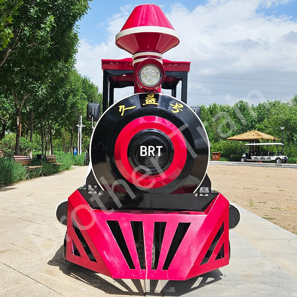 Battery Powered 22 Seater Passenger City Vehicle Electric Mini Train Tourist Shuttle Sightseeing Train For Sale