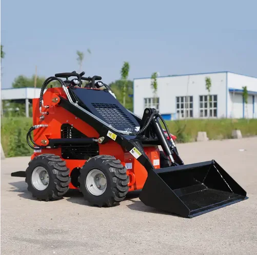 Mini Skid Steer Loader 1 Ton/ 1.2 Ton/ 1.6 Ton Hydraulic Joystick Front  Loader With Diesel Wheel Certified Farm Equipment