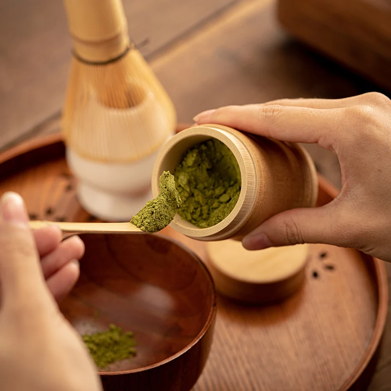 Bamboo Bowl Handmade Smooth Polished Matcha Bowl For Matcha Whisk Tea Sets