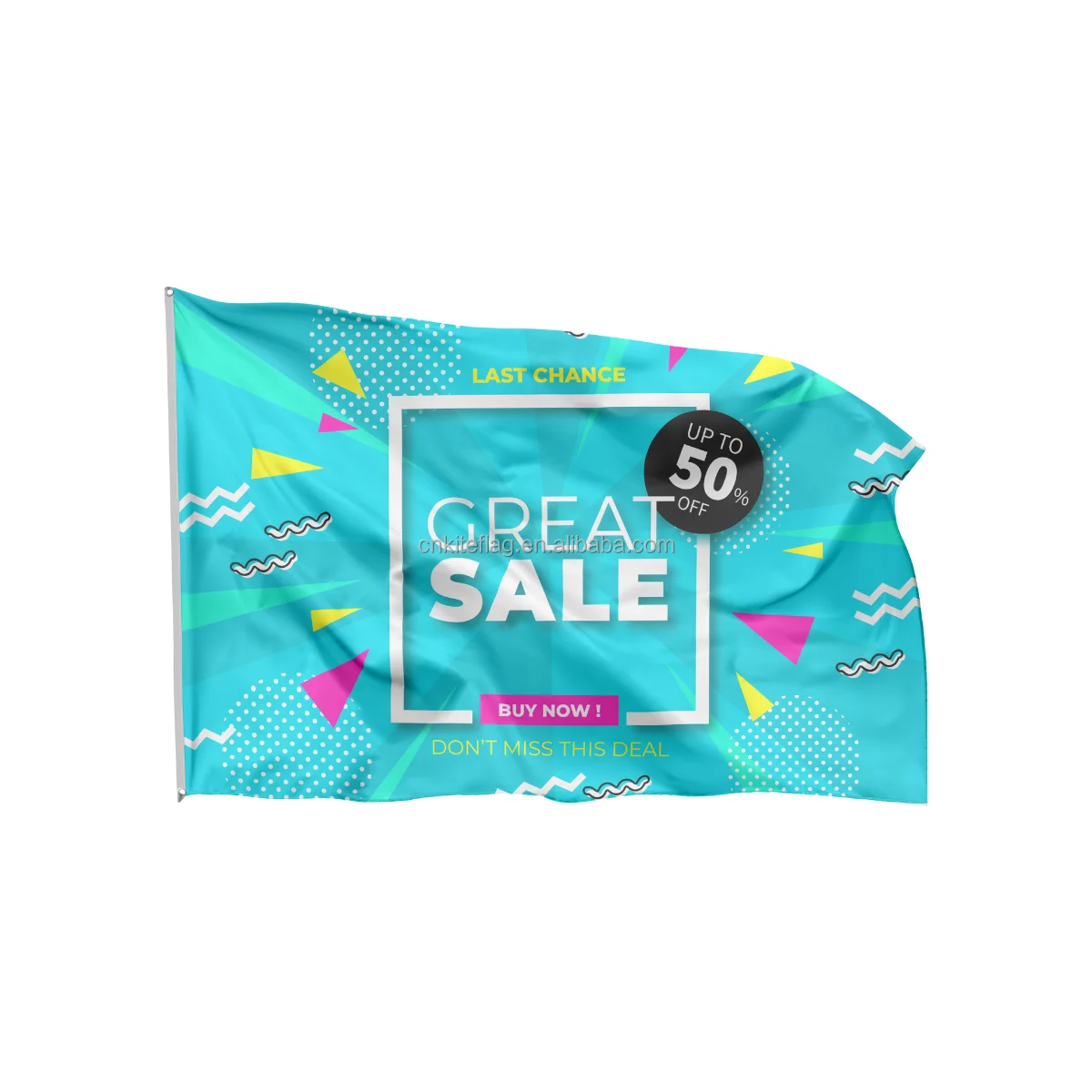 Custom Printing LOGO Flag Sports Flag wooden stick 20x30 promo flags