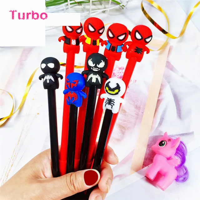 В наличии оптовая продажа офисная многофункциональная ручка с мультипликационным персонажем 2020 Популярные Простые кавайные гелевые ручки с черными чернилами бесплатный образец