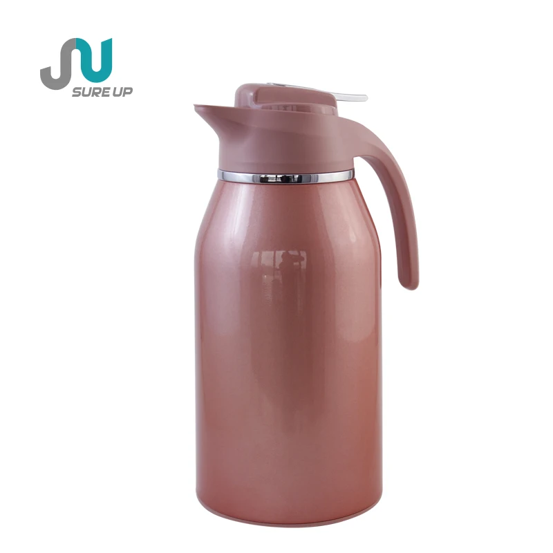 Arabic Coffee Pot Keep Hot Cold Glass Refill Vacuum Jug Pink Gold Custom Metal Vacuum Flasks