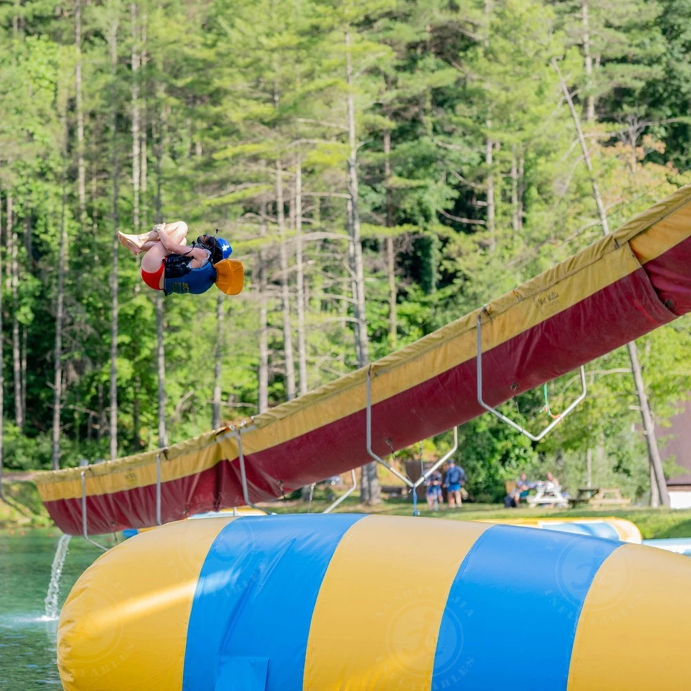 Customized Size Inflatable Catapult Blob Launch Pillow Water Blob Trampoline jump Tower Rental Amusement Blob For Water Park