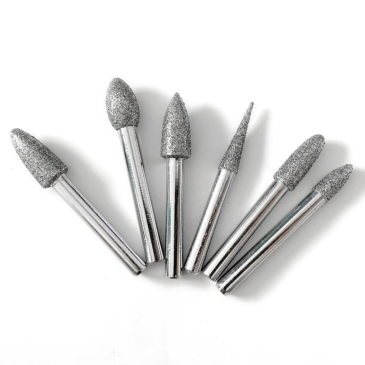 20pcs/set diamond carving bits/electroplated Diamond Burr/diamond polishing mounted point tools 1/4'