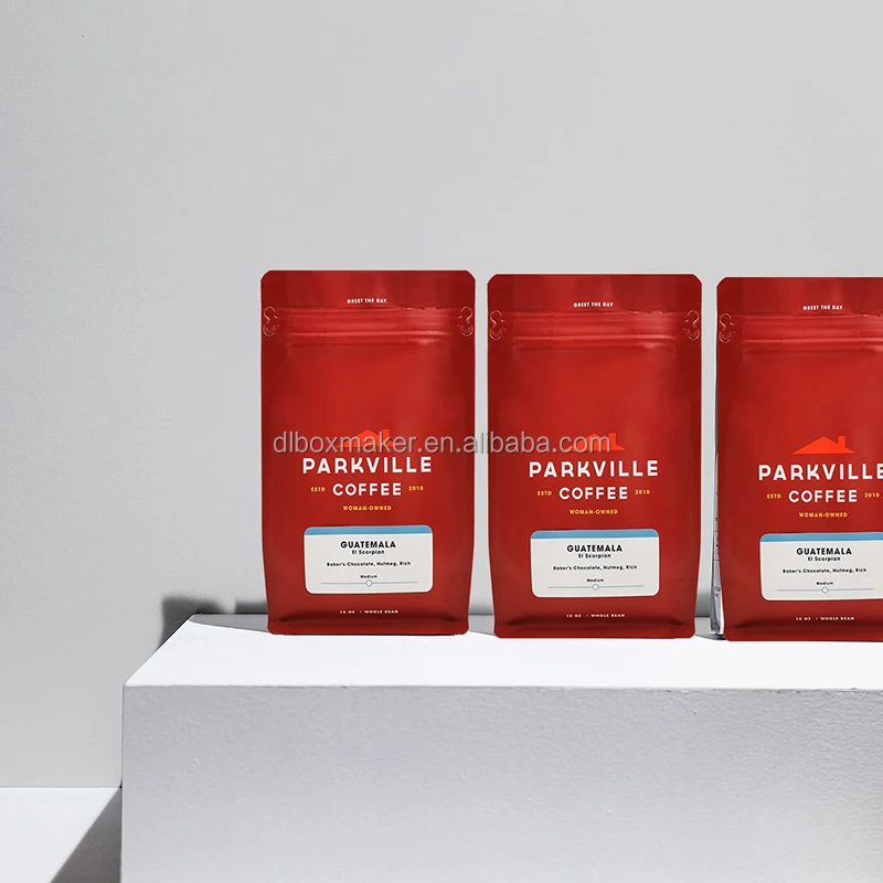 Custom Coffee Bean Packaging Pouch Valve Plastic Side Gusset Packages Zipper Aluminum Packing Stand Up Bag Printed Eco Friendly