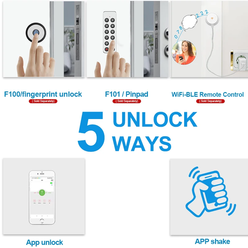 New Arrival  M532TUYA APP Nuki Style Not Change Lock Cylinder Alexa or Google Home Fingerprint Smart Door Lock ck