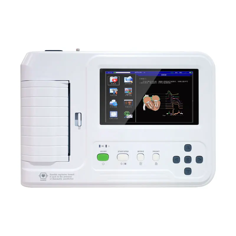 CONTEC ECG600G Touch Screen 6-Channel Electrocardiograph ECG EKG + PC Software
